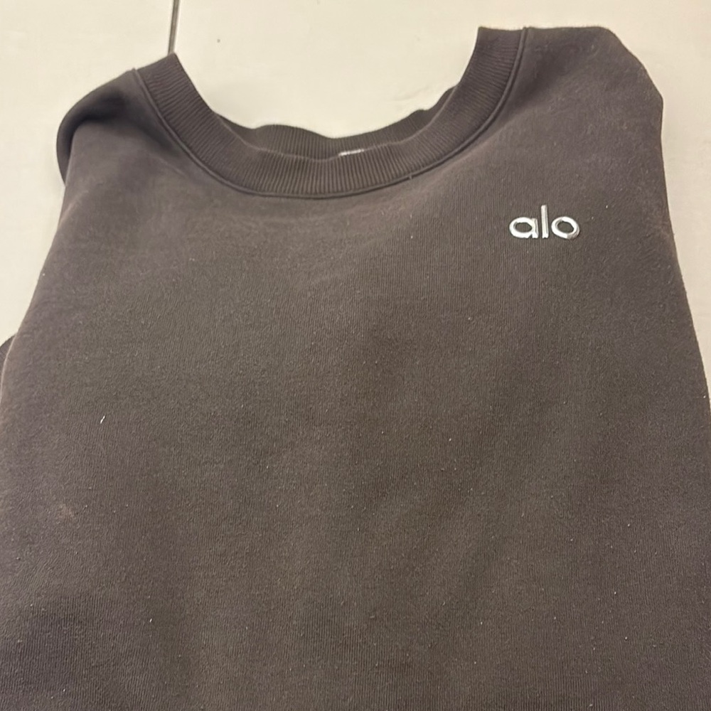 Alo Black Crewneck Sweatshirt